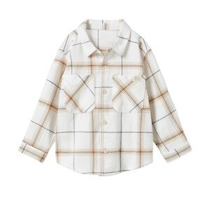EUC boys plaid shirt 12-18 mos